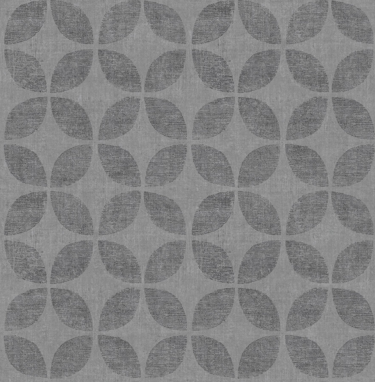 Polaris Blue Geometric Wallpaper with Fabric Texture Glam Pattern - Brewster 2902-25512