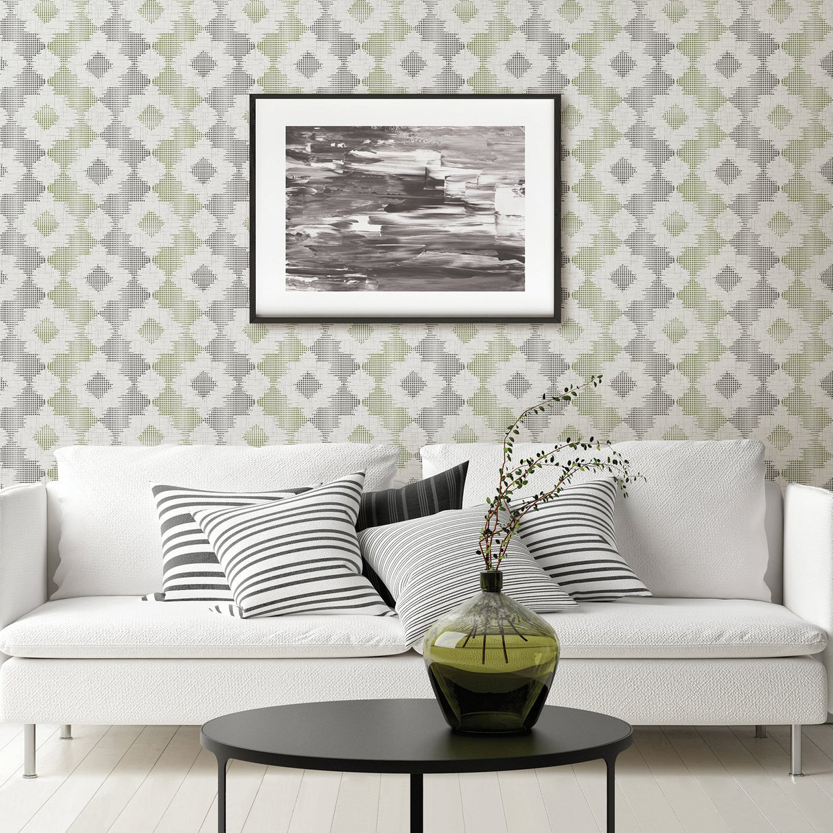 Babylon Multicolor Abstract Floral Wallpaper with Modern Fabric Texture - A-Street Prints 2902-25520