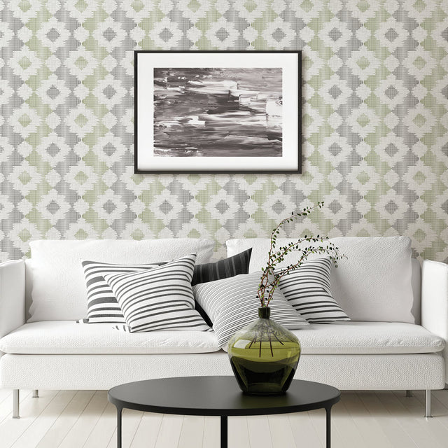 Babylon Multicolor Abstract Floral Wallpaper with Modern Fabric Texture - A-Street Prints 2902-25520