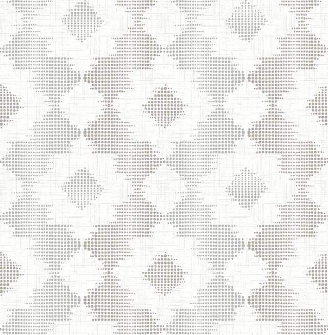 Babylon Metallic Abstract Floral Wallpaper with Silver and Pewter Geometric Dot Motif - A-Street Prints 2902-25523