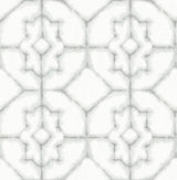 Verandah Grey Shibori Wallpaper with Distressed Geometric Motif - A-Street Prints 2902-25528