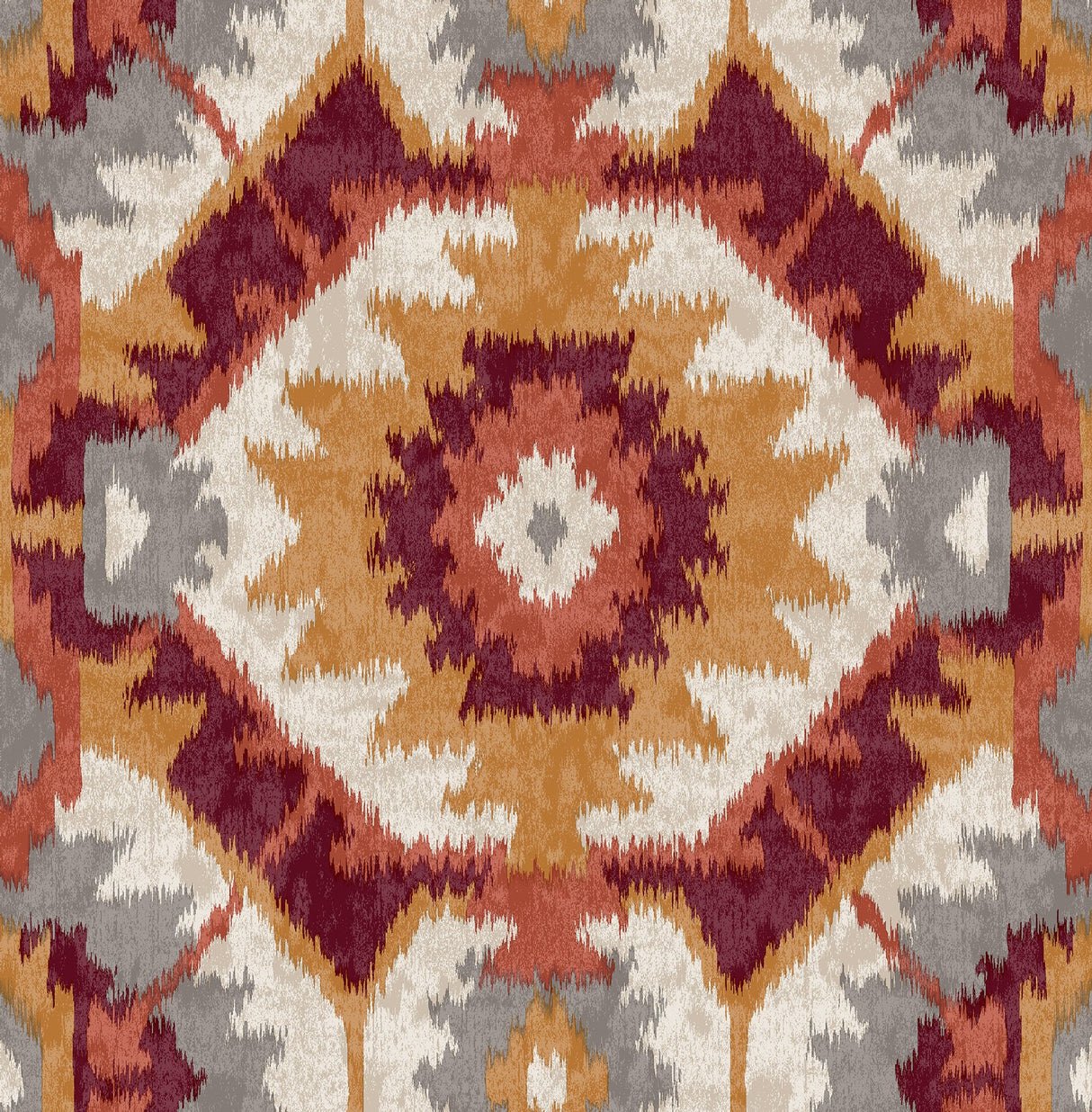 Kazac Multicolor Shibori Wallpaper with Abstract Bohemian Texture Pattern - A-Street Prints 2902-25551