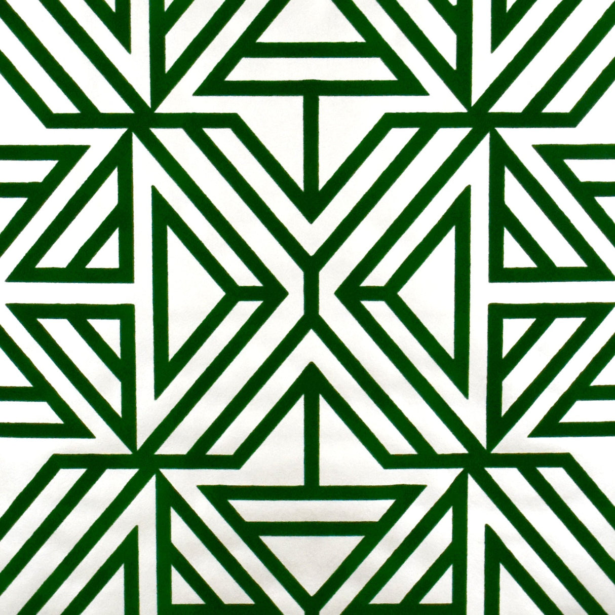 Helios Green Geometric Wallpaper with Flocked Abstract Pattern - A-Street Prints 2902-87332