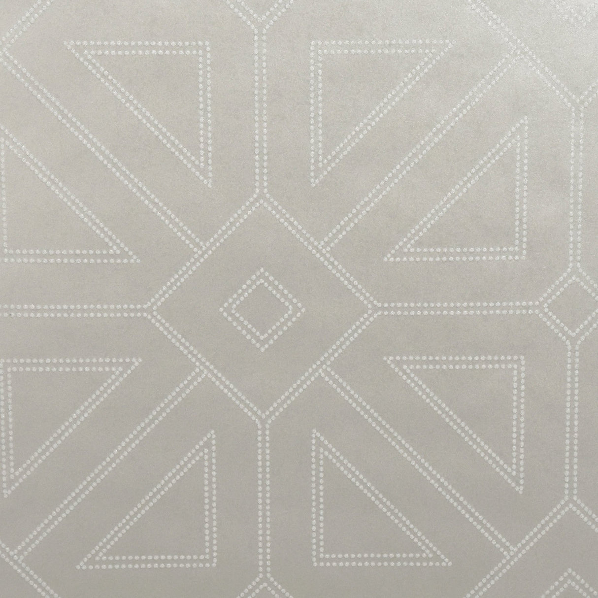 Voltaire Platinum Beaded Geometric Wallpaper with Glam Geometrics Pattern - A-Street Prints 2902-87338