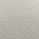 Voltaire Platinum Beaded Geometric Wallpaper with Glam Geometrics Pattern - A-Street Prints 2902-87338