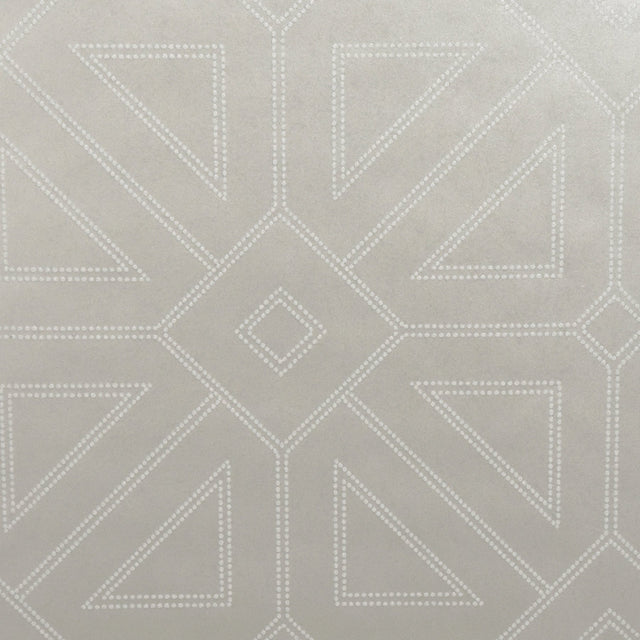 Voltaire Platinum Beaded Geometric Wallpaper with Glam Geometrics Pattern - A-Street Prints 2902-87338