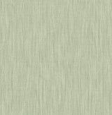 Chenille Sage Faux Linen Wallpaper with Fabric & Woven Texture - A-Street Prints 2903-25282