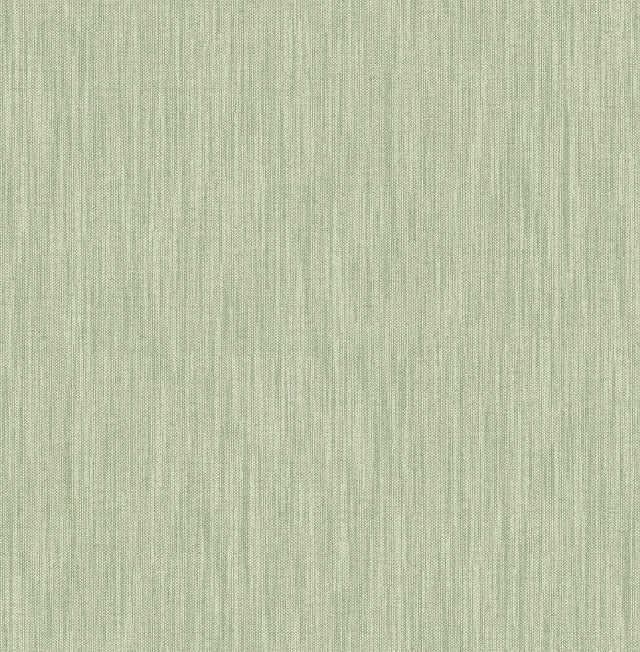 Chenille Sage Faux Linen Wallpaper with Fabric & Woven Texture - A-Street Prints 2903-25282