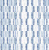 Burgen Blue Geometric Linen Wallpaper with Fabric & Woven Textures Pattern, Modern - A-Street Prints 2903-25806