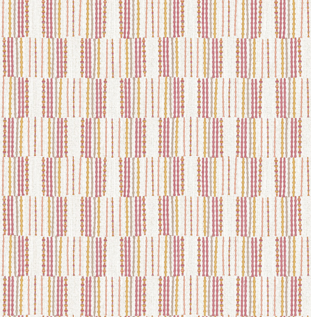 Burgen Orange Geometric Linen Wallpaper with Modern Fabric & Woven Textures Pattern - A-Street Prints 2903-25807