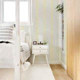 Lottie Yellow Stripe Wallpaper with Eclectic Stripes Pattern - A-Street Prints 2903-25818