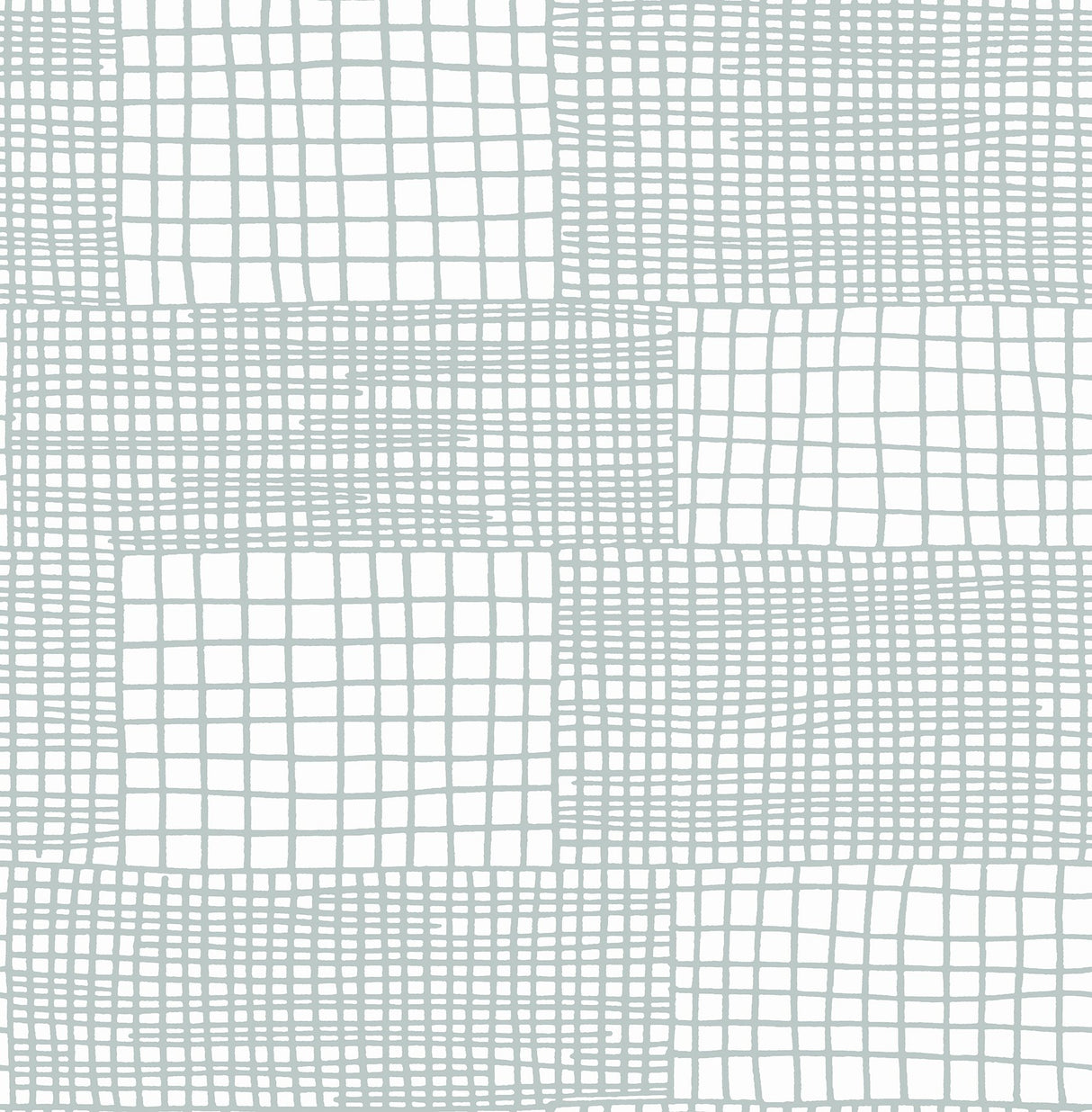 Maxwell Aqua Geometric Wallpaper with Abstract Modern Grid - A-Street Prints 2903-25823