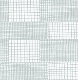 Maxwell Aqua Geometric Wallpaper with Abstract Modern Grid - A-Street Prints 2903-25823