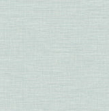 Exhale Light Blue Faux Grasscloth Wallpaper with Textured Faux Grasscloth Pattern - A-Street Prints 2903-25850
