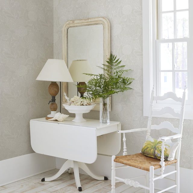Alannah Bone Botanical Wallpaper in Bone - A-Street Prints 2903-25858