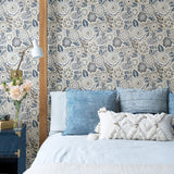 Lucy Grey Floral Wallpaper with Eclectic Botanical Flower Pattern - A-Street Prints 2903-25864