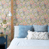 Lucy Multicolor Floral Wallpaper with Eclectic Botanical Flowers - A-Street Prints 2903-25865