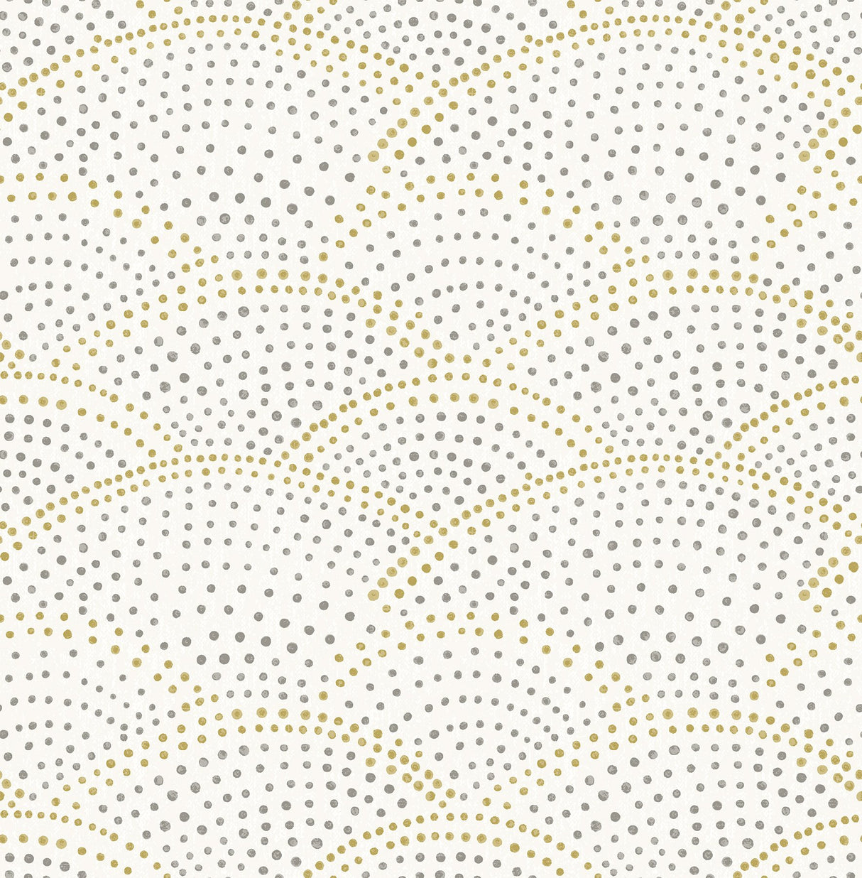 Bennett Grey Dotted Scallop Wallpaper with Eclectic Geometric Pattern - A-Street Prints 2903-25869