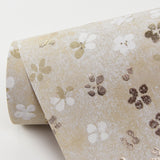 Cosima Beige Miniature Floral Wallpaper with Botanical Flowers Pattern, Kitchen & Bath Style - Brewster 2904-00203