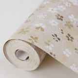 Cosima Beige Miniature Floral Wallpaper with Botanical Flowers Pattern, Kitchen & Bath Style - Brewster 2904-00203