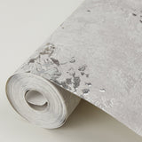 Misty Grey Distressed Dandelion Wallpaper with Botanical Flowers Pattern, Kitchen & Bath Non Woven Unpasted - Brewster 2904-00303