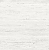 Adair White Shiplap Wallpaper with Wood Shiplap Graphic - Brewster 2904-22307SAM
