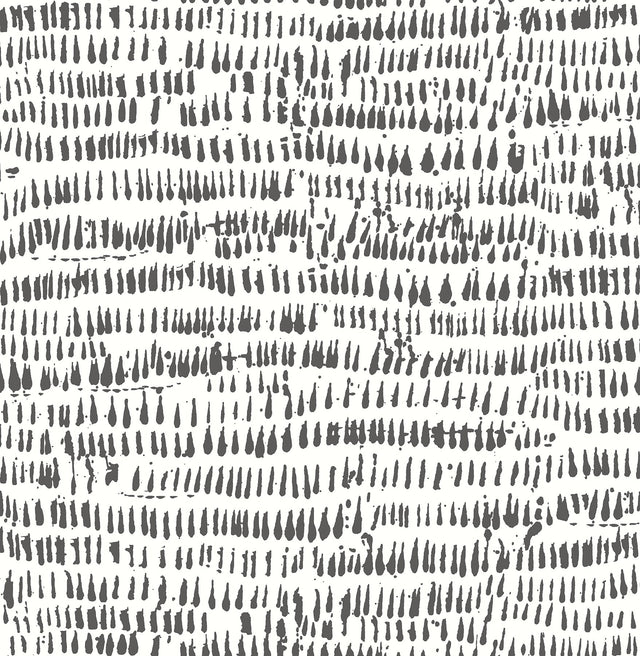 Runes Black Brushstrokes Wallpaper with Abstract Texture Pattern - Brewster 2904-24354