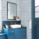Runes Blueberry Brushstrokes Blueberry Wallpaper with Abstract Texture Pattern - Brewster 2904-24357
