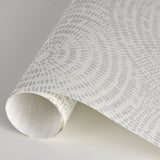 Vatten Platinum Geometric Wallpaper with Abstract Medallion Pattern - Brewster 2904-24523