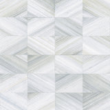 Stratum Light Blue Geometric Faux Wood Wallpaper with Kitchen & Bath Graphics Pattern - Brewster 2904-25376