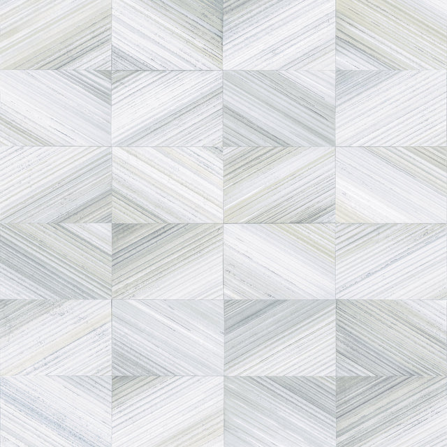Stratum Light Blue Geometric Faux Wood Wallpaper with Kitchen & Bath Graphics Pattern - Brewster 2904-25376
