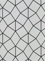 Albion Silver Geometric Wallpaper with Abstract Geometric Pattern, Kitchen & Bath - Brewster 2904-42489