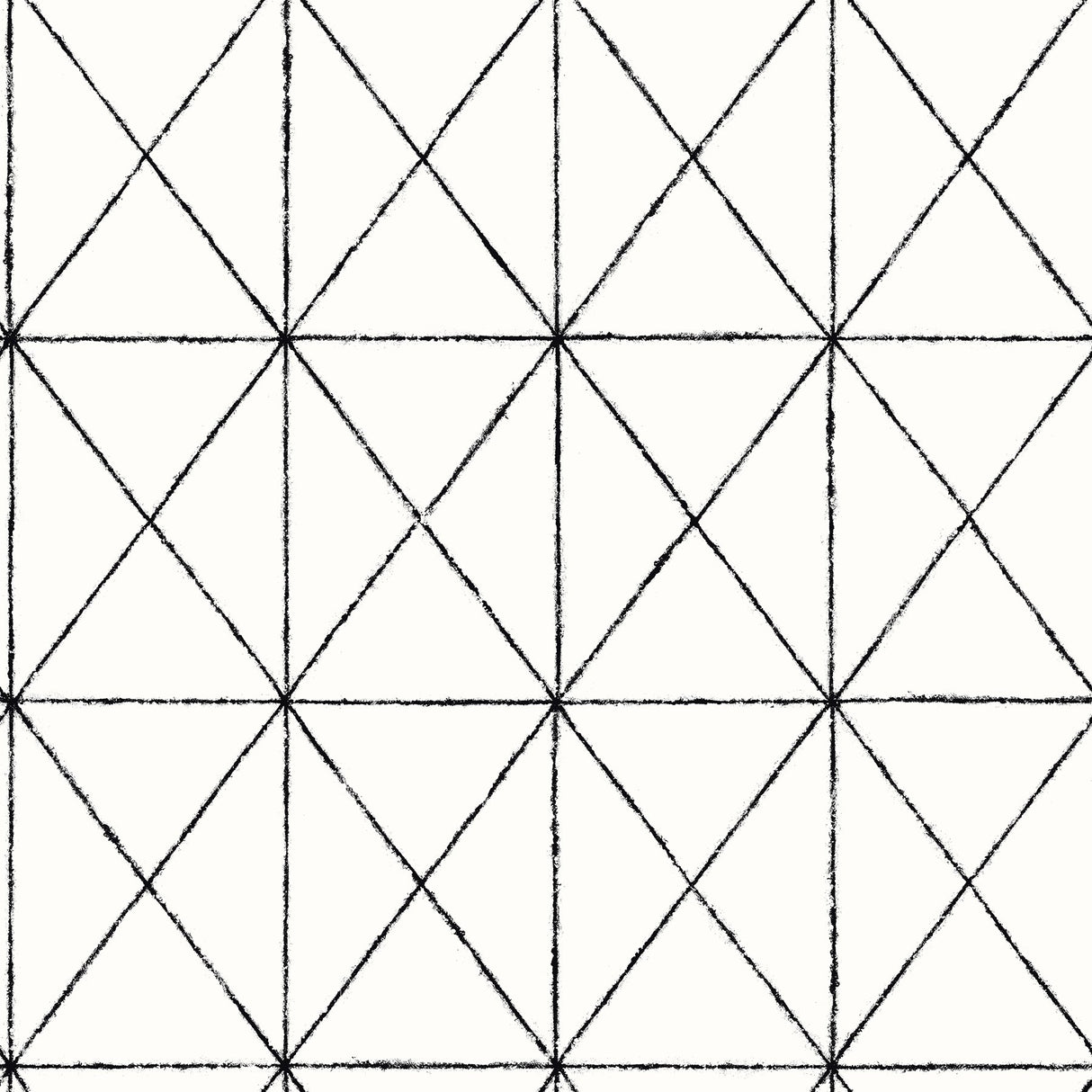 Intersection Black Diamond Wallpaper Black Geometric Kitchen & Bath Non Woven Paste the Wall - Brewster 2904-78003