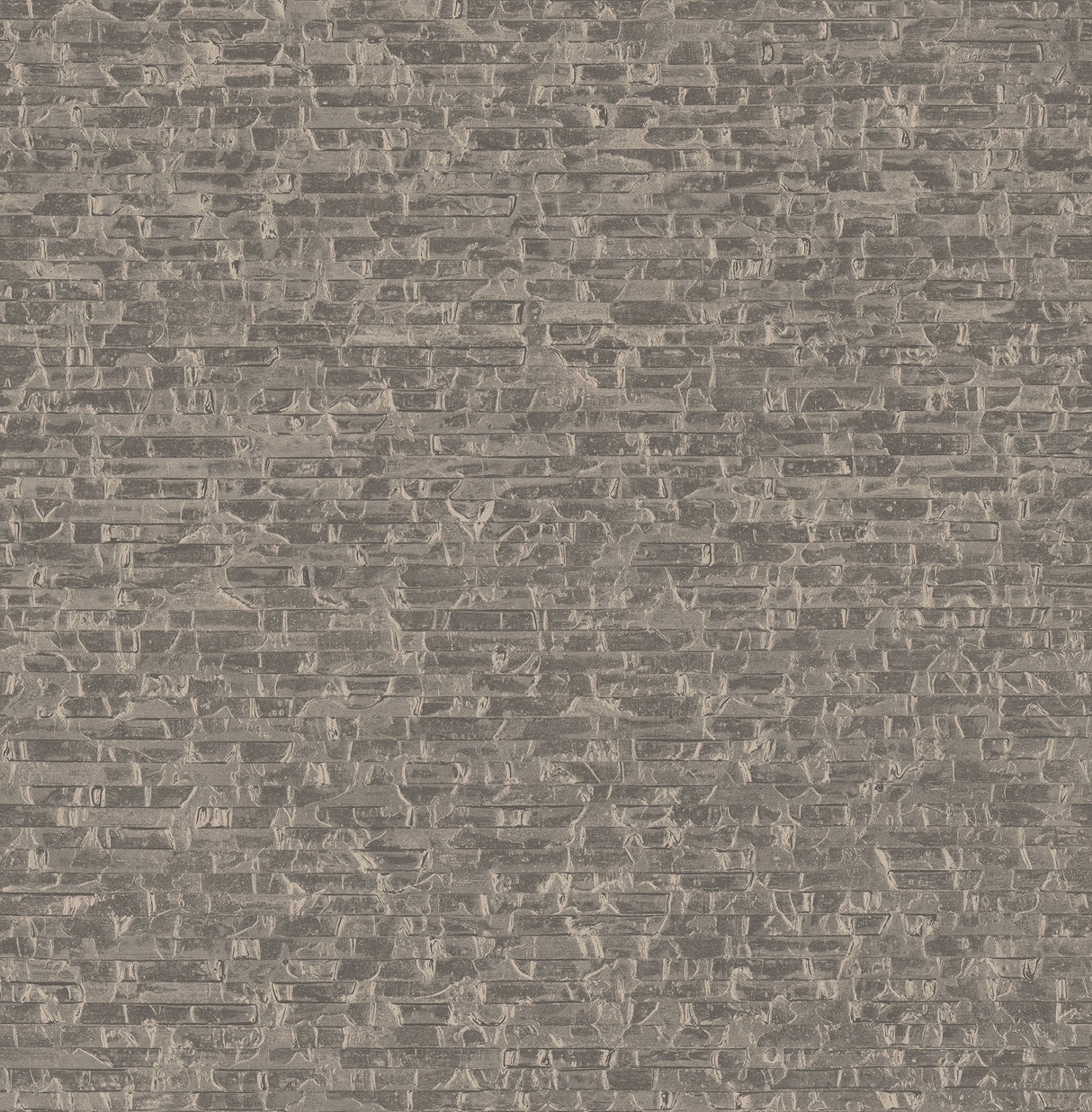 Belvedere Taupe Faux Slate Wallpaper with Textured Stone Look - Brewster 2908-24919