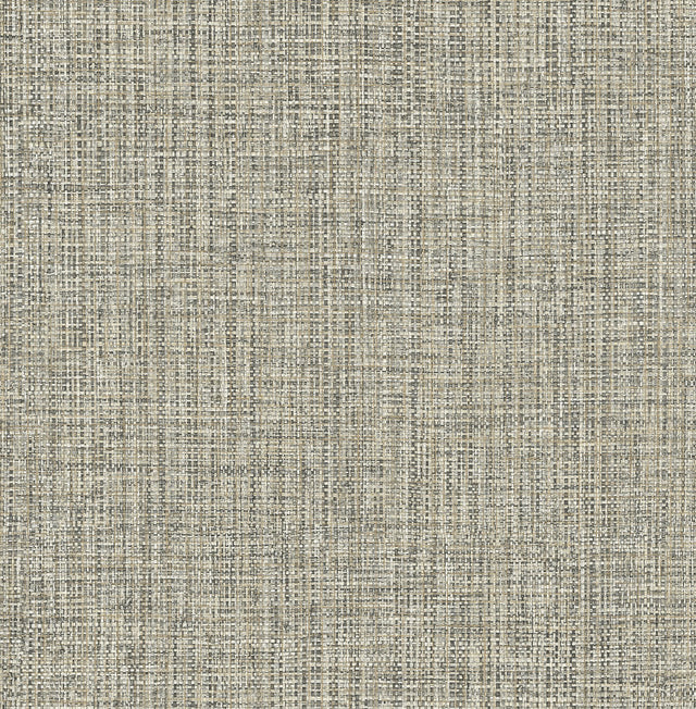 Rattan Coffee Woven Wallpaper with Faux Grasscloth Texture - A-Street Prints 2908-24941