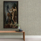 Rattan Coffee Woven Wallpaper with Faux Grasscloth Texture - A-Street Prints 2908-24941