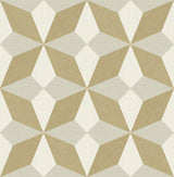 Valiant Beige Faux Grasscloth Geometric Wallpaper with Modern Geometric Pattern - A-Street Prints 2908-25302
