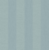 Intrepid Aqua Faux Grasscloth Stripe Wallpaper with Transitional Stripes - A-Street Prints 2908-25309