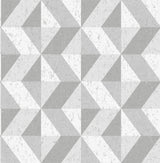 Cerium Grey Concrete Geometric Wallpaper with Modern Textured Pattern - A-Street Prints 2908-25314
