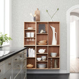 Gallerie Light Grey Geometric Wood Wallpaper with Raised Ink Texture - A-Street Prints 2908-25325