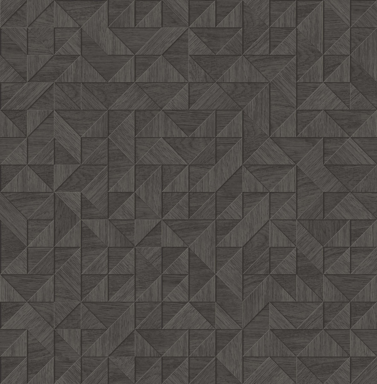 Gallerie Dark Brown Geometric Wood Wallpaper with Modern Geometric Wood Pattern - A-Street Prints 2908-25326