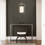 Gallerie Dark Brown Geometric Wood Wallpaper with Modern Geometric Wood Pattern - A-Street Prints 2908-25326