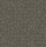 Gallerie Taupe Geometric Wood Wallpaper with Modern Geometric Wood Pattern - A-Street Prints 2908-25327