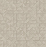 Gallerie Cream Geometric Wood Wallpaper with Modern Geometric Pattern - A-Street Prints 2908-25329