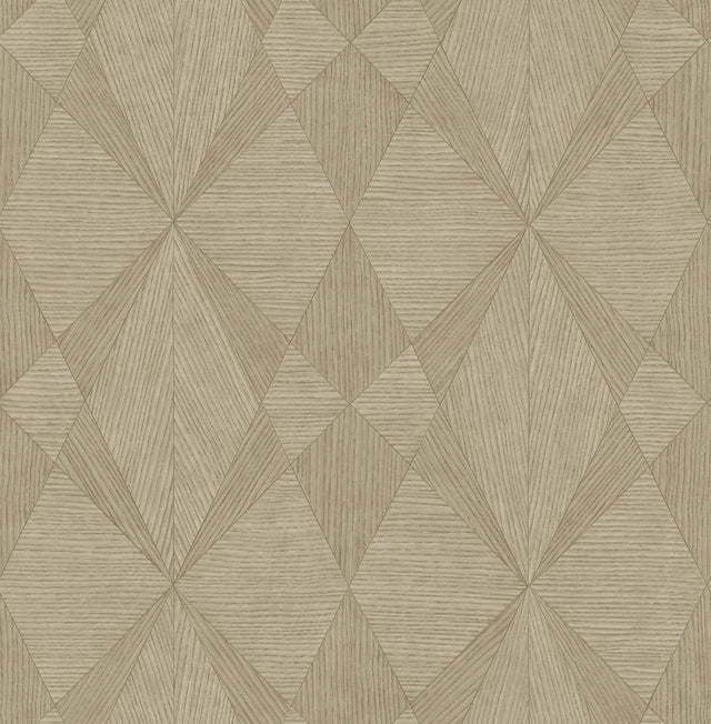 Intrinsic Light Brown Geometric Wood Wallpaper with Modern Geometric Wood Pattern - A-Street Prints 2908-25330