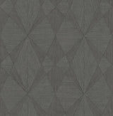 Intrinsic Dark Grey Geometric Wood Wallpaper with Modern Geometric Wood Pattern - A-Street Prints 2908-25334