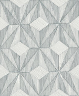 Paragon Slate Geometric Wallpaper with Raised Ink Modern Geometric Pattern - A-Street Prints 2908-87103