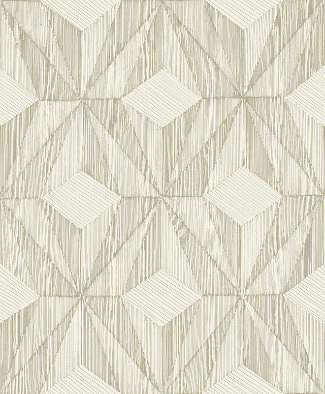 Paragon Gold Geometric Wallpaper with Metallic Modern Geometrics Pattern - A-Street Prints 2908-87104