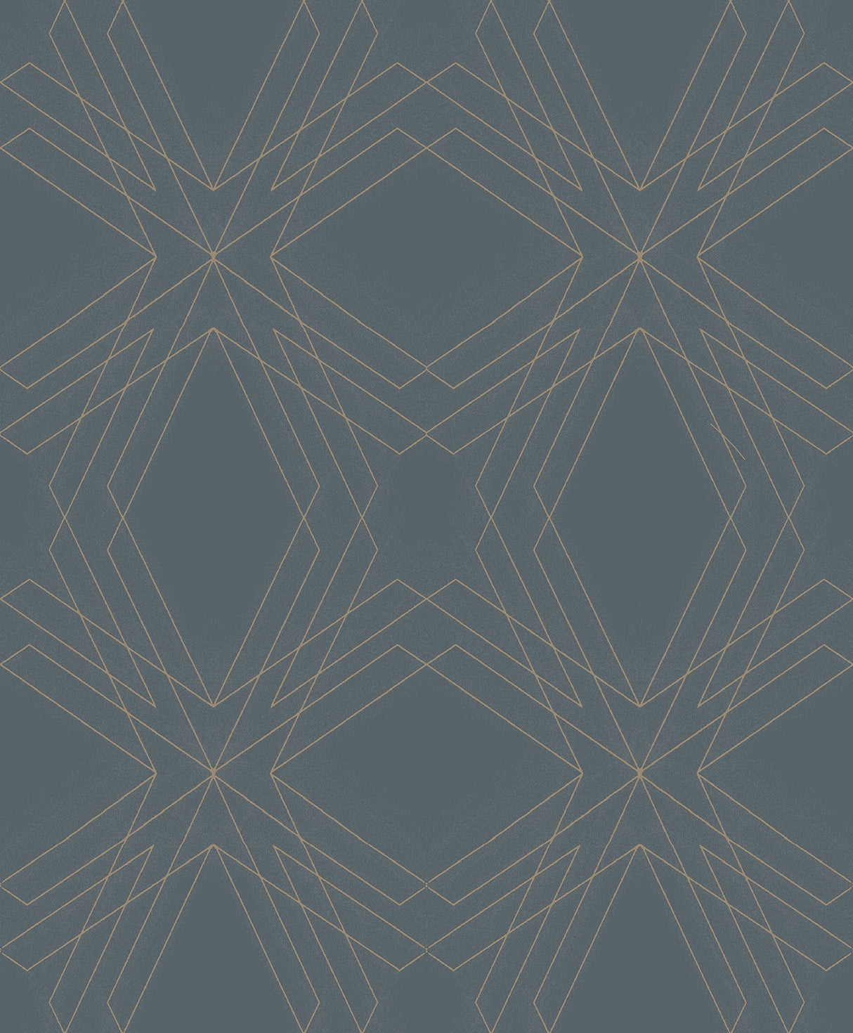 Relativity Charcoal Geometric Wallpaper with Metallic Gold Linework - A-Street Prints 2908-87107