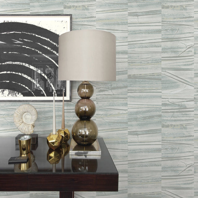 Lithos Slate Geometric Marble Wallpaper with Modern Geometric Marble Pattern - A-Street Prints 2908-87122
